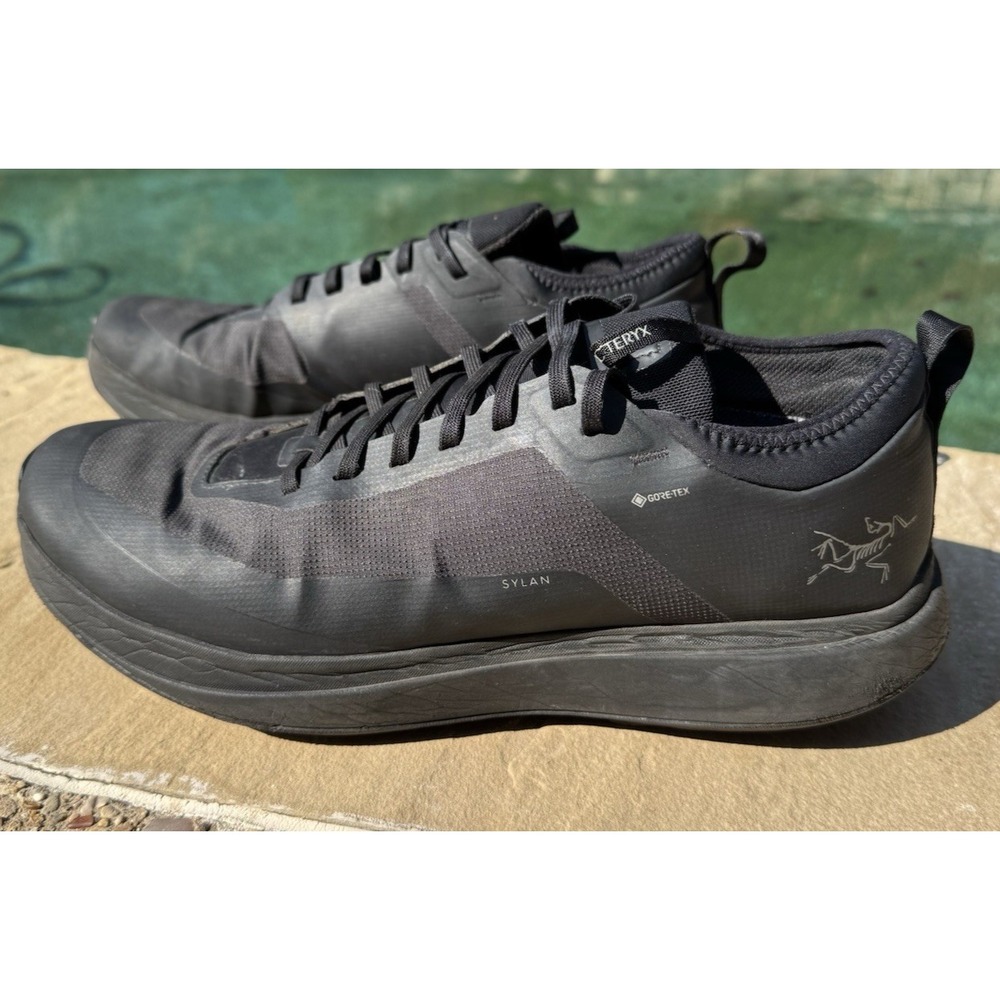 Arc'teryx Sylan GTX Hiking Trail Shoes Size 13 Black Lace Up Outdoor Covert